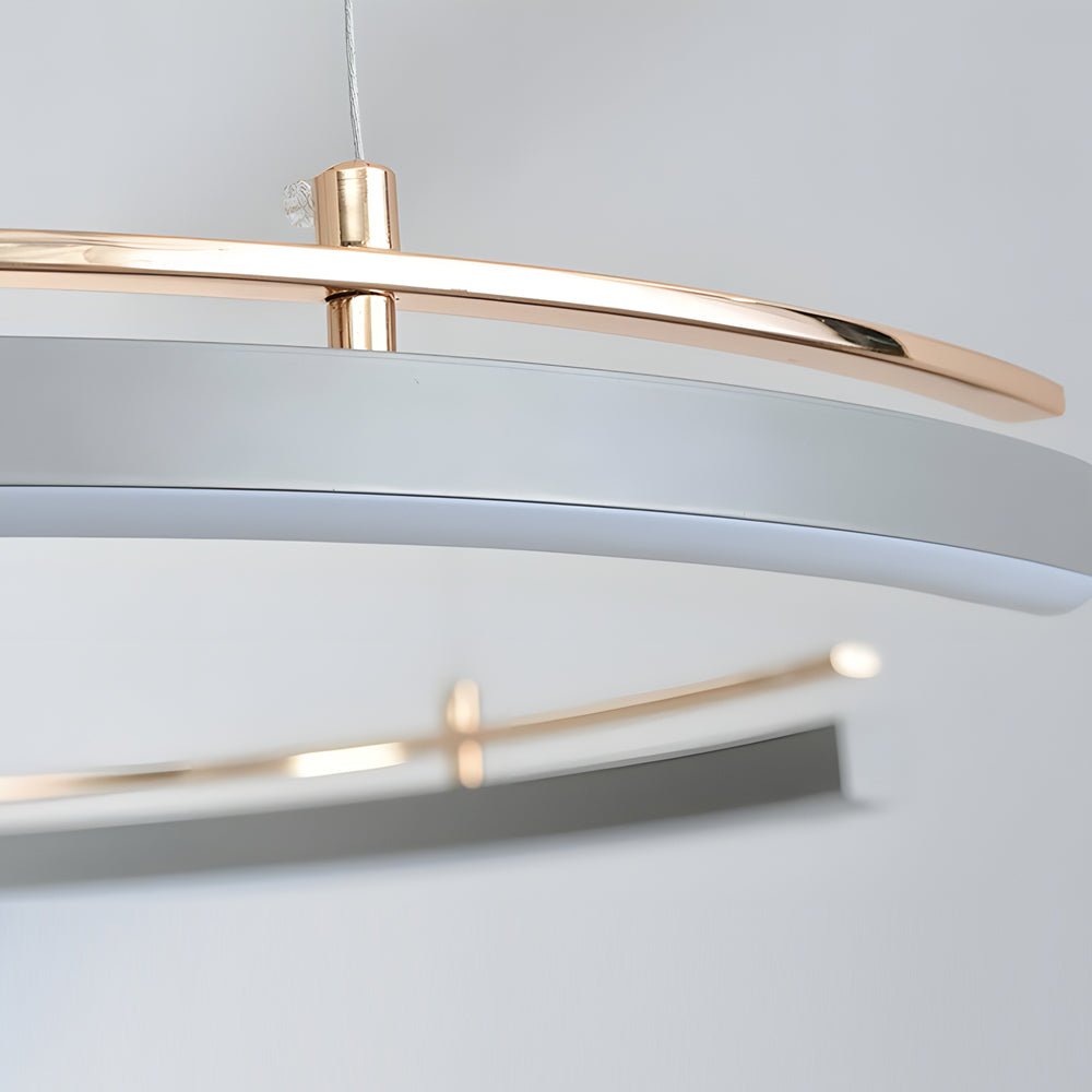 RAVENHURST MODERN CIRCULAR C-SHAPE SUSPENSION LIGHTING