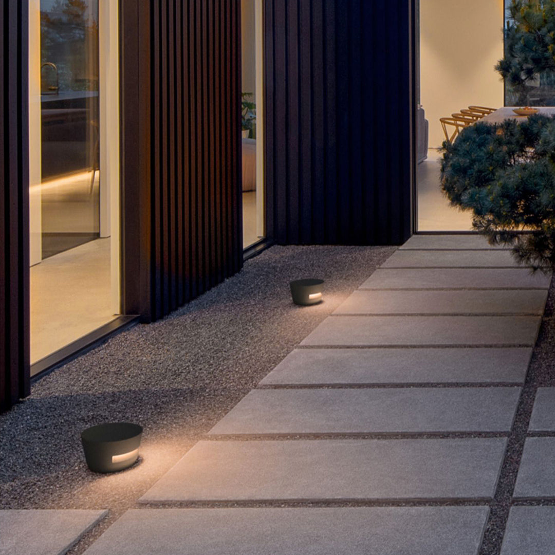RAVENWOOD ILLUMINA PATH LIGHTS, MODERN GEOMETRIC GARDEN LANTERNS