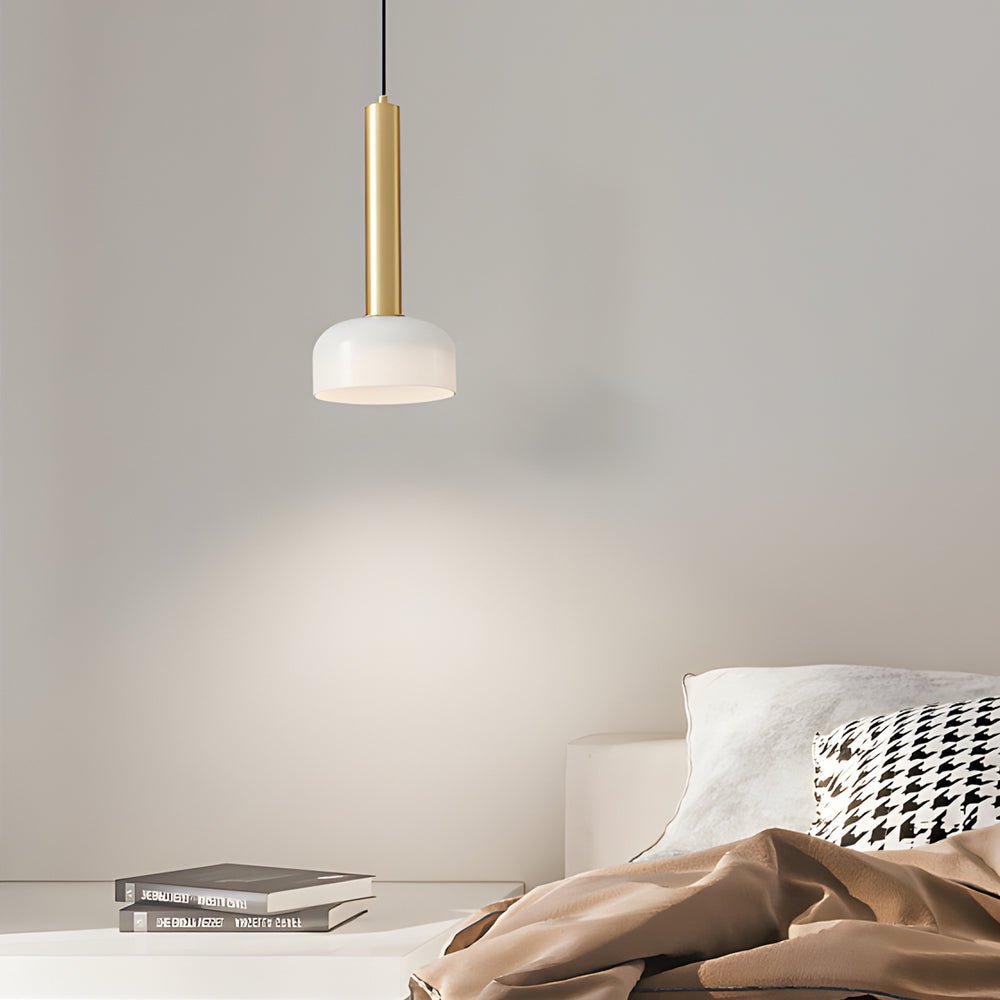 WINTHROP COPPER AND GLASS BOWL PENDANT LUMINAIRE