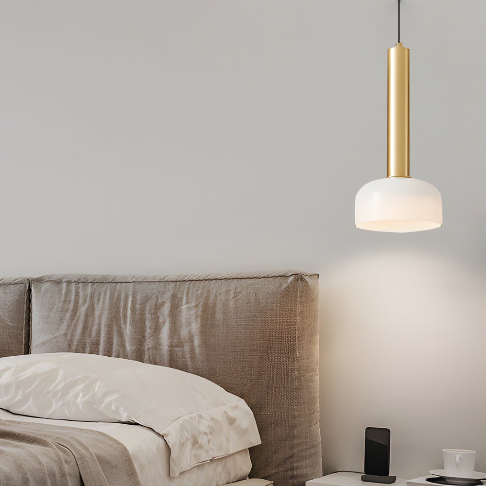 WINTHROP COPPER AND GLASS BOWL PENDANT LUMINAIRE