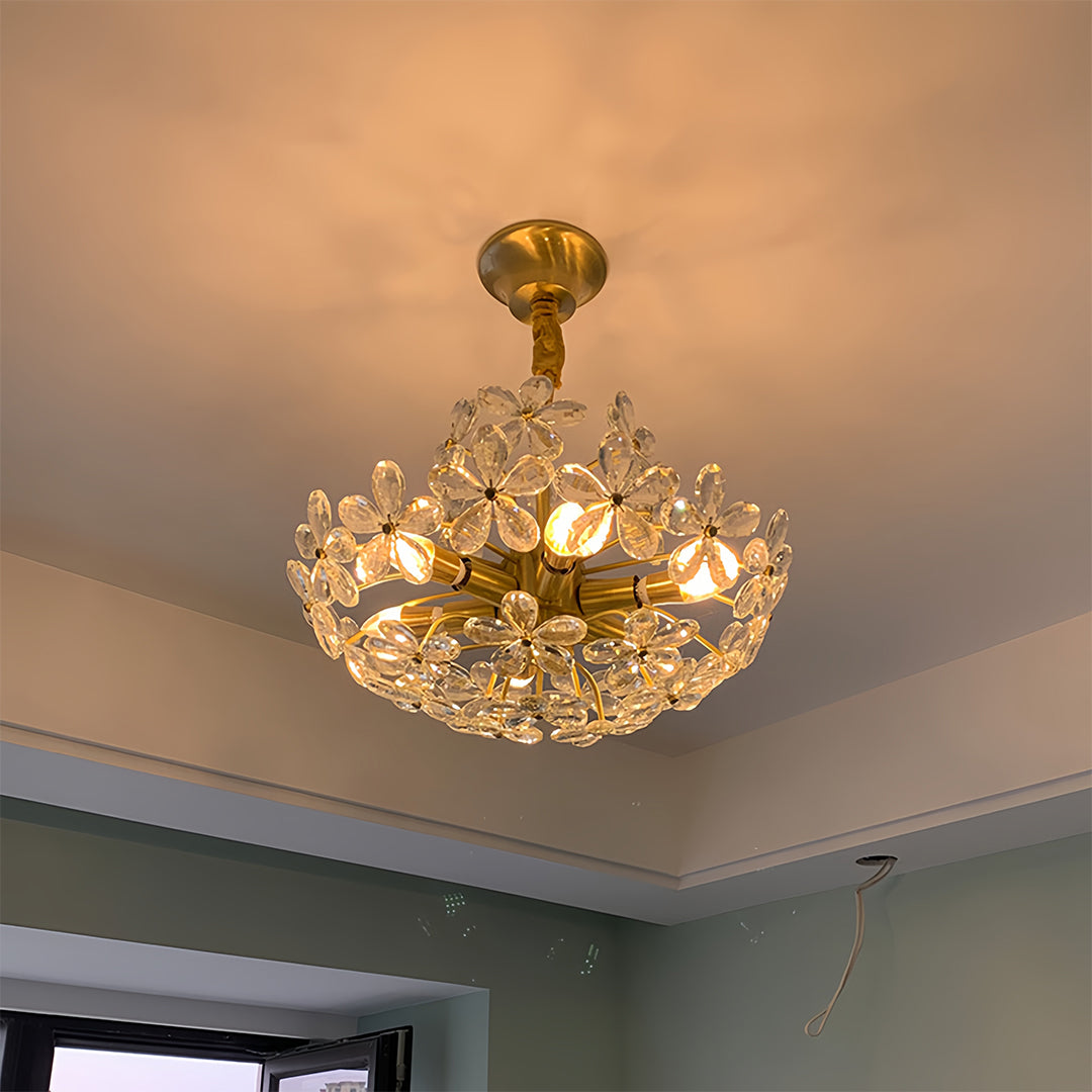 FLORALIS CRYSTAL BLOOM CEILING LANTERN
