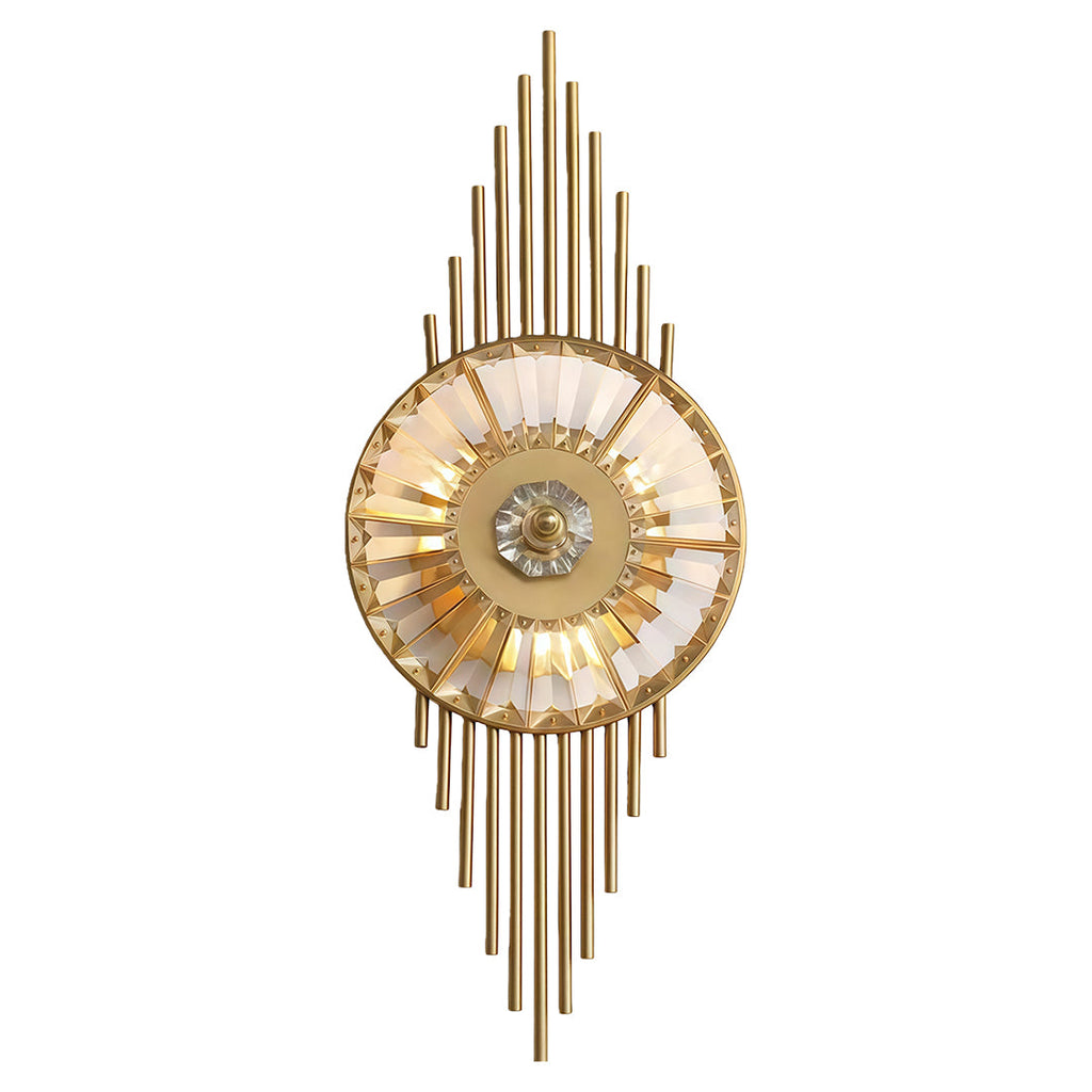WINTHROP CRYSTAL EMBELLISHED STAINLESS STEEL WALL SCONCE