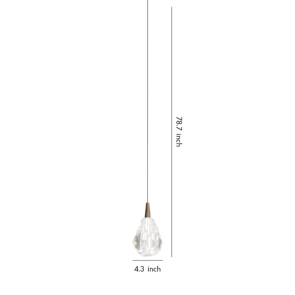 WINTHORPE CRYSTAL DROP PENDANT LIGHT
