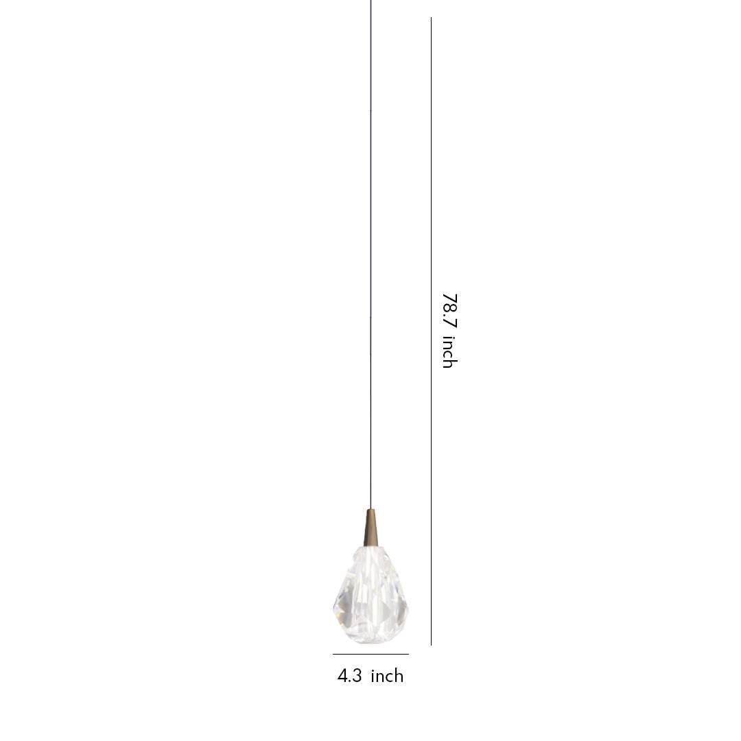 WINTHORPE CRYSTAL DROP PENDANT LIGHT