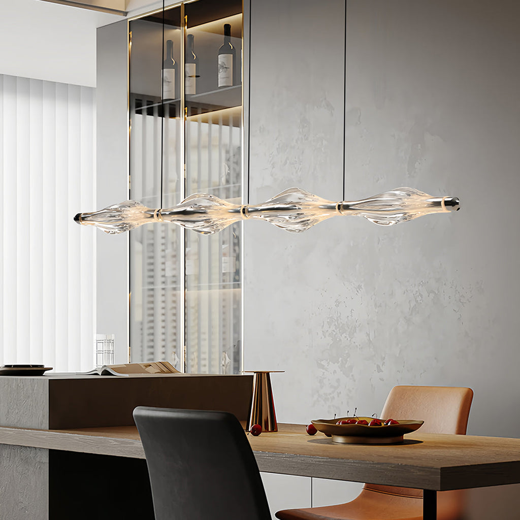 WINTHROP CRYSTAL HANGING LANTERN FOR KITCHEN ISLAND