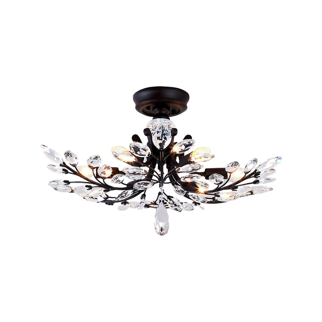 WILLOUGHBY CRYSTAL LEAF FLUSH MOUNT LIGHTING"
2. "HARTFORD GLASS CANOPY CHANDELIER"
3. "MONTCLAIR SEMI-FLUSH CRYSTAL GLOW LIGHT"
4. "PENNINGTON FOLIAGE INSPIRATION CEILING LAMP"
5. "CAVENDISH ARTISAN CRYSTAL FLUSH LIGHT"
6. "ASHFORD NATURAL LEAF CEILING I