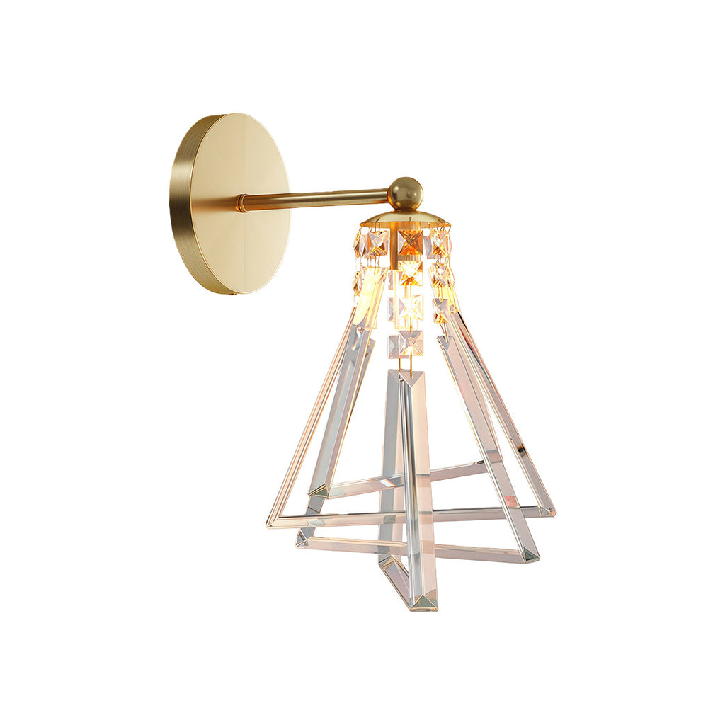 WINTHORPE CRYSTAL LUXE COPPER WALL SCONCE