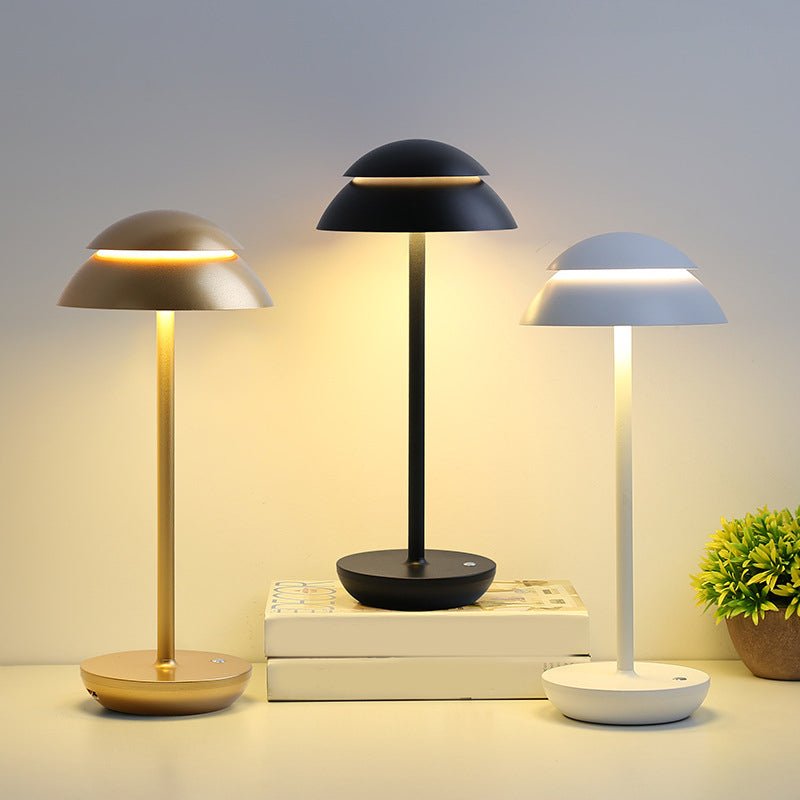 RAVENSDALE TWIN SPHERE LED TOUCH TABLE LUMINAIRE