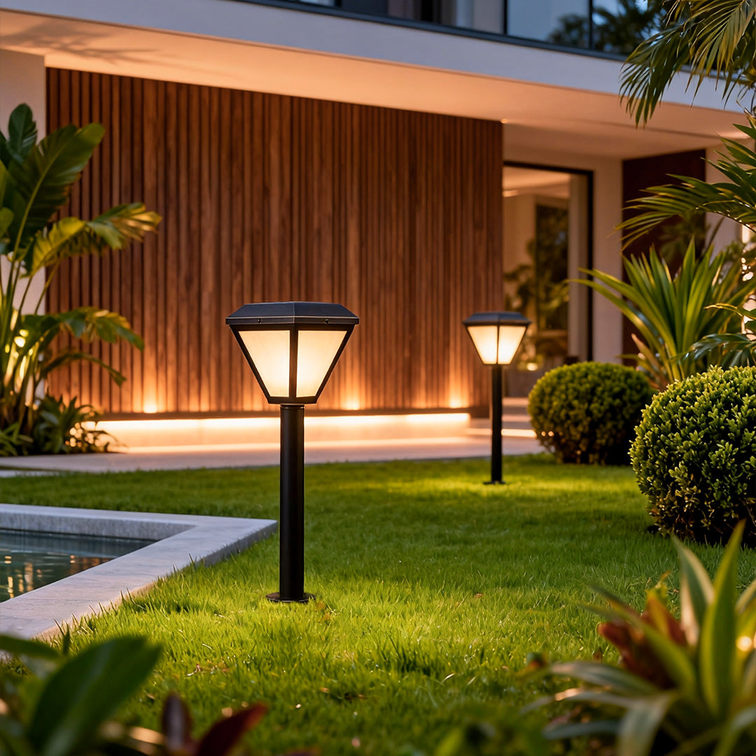 WINTHROP SOLAR GLOW LANDSCAPE BOLLARD LIGHTING