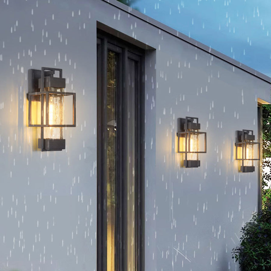 RAVENHALL WEATHERED IRON OUTDOOR WALL LIGHT