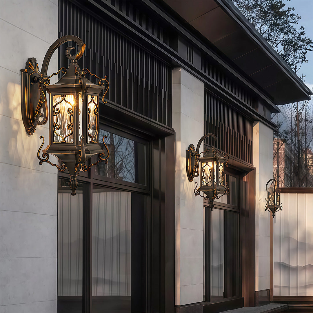 WINDSOR HILLS WEATHERPROOF OUTDOOR WALL LANTERN