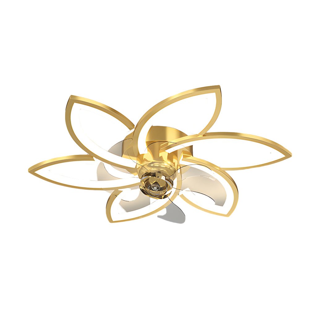 CLARISSA FLUSH MOUNT LED CEILING FAN WITH DIMMABLE LIGHTING