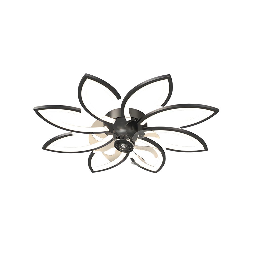 CLARISSA FLUSH MOUNT LED CEILING FAN WITH DIMMABLE LIGHTING