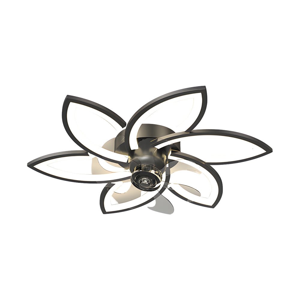 CLARISSA FLUSH MOUNT LED CEILING FAN WITH DIMMABLE LIGHTING