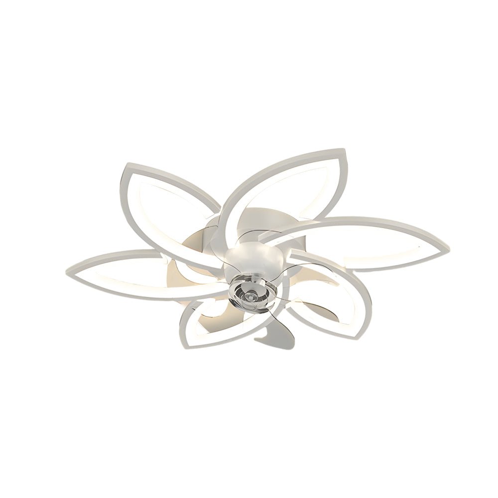 CLARISSA FLUSH MOUNT LED CEILING FAN WITH DIMMABLE LIGHTING