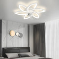 CLARISSA FLUSH MOUNT LED CEILING FAN WITH DIMMABLE LIGHTING