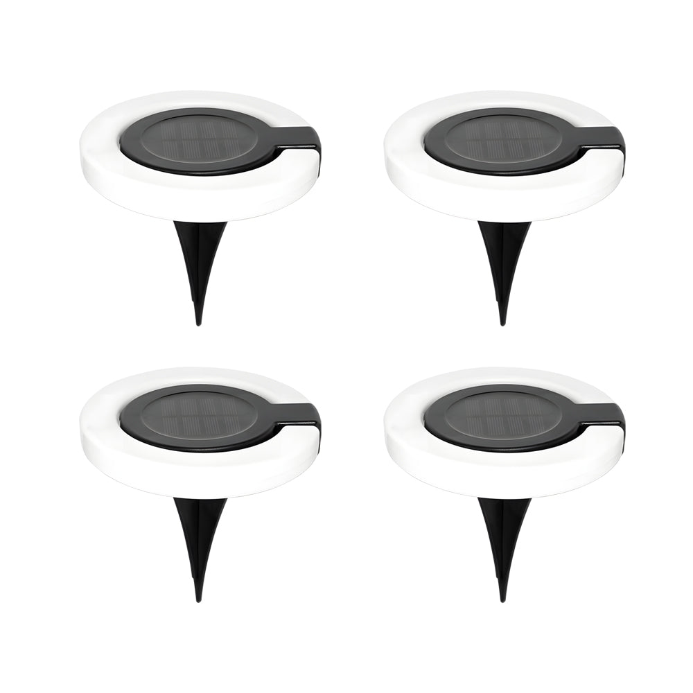 1. **WILLOUGHBY SOLAR GLOW DISK LIGHTS SET** - A quartet of contemporary solar-powered outdoor lights with a sleek round design, perfect for illuminating your deck or garden.

2. **HASTINGS FOLDING SUNLIGHT LANTERNS** - A set of four innovative, collapsib