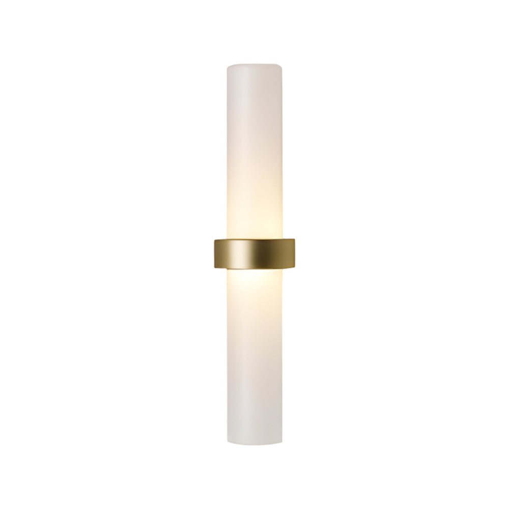 WINDSOR FROSTED GLASS TUBE WALL LANTERN IN SOFT IVORY FOR COZY SPACES