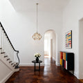 WINTHROP GOLDEN GEOMETRIC PENDANT LIGHT WITH ADJUSTABLE CHAIN