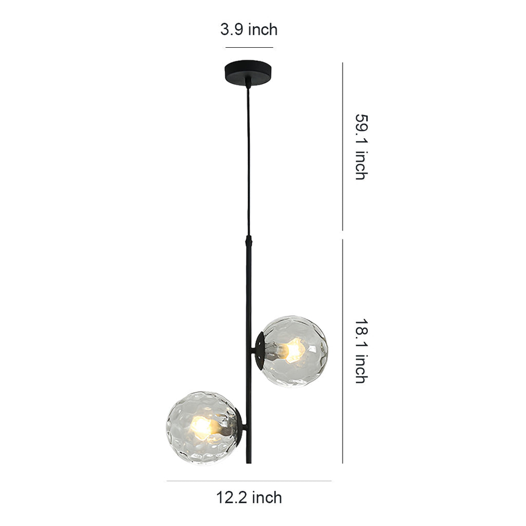 WINTHROP DOUBLE ORB HANGING LIGHTING