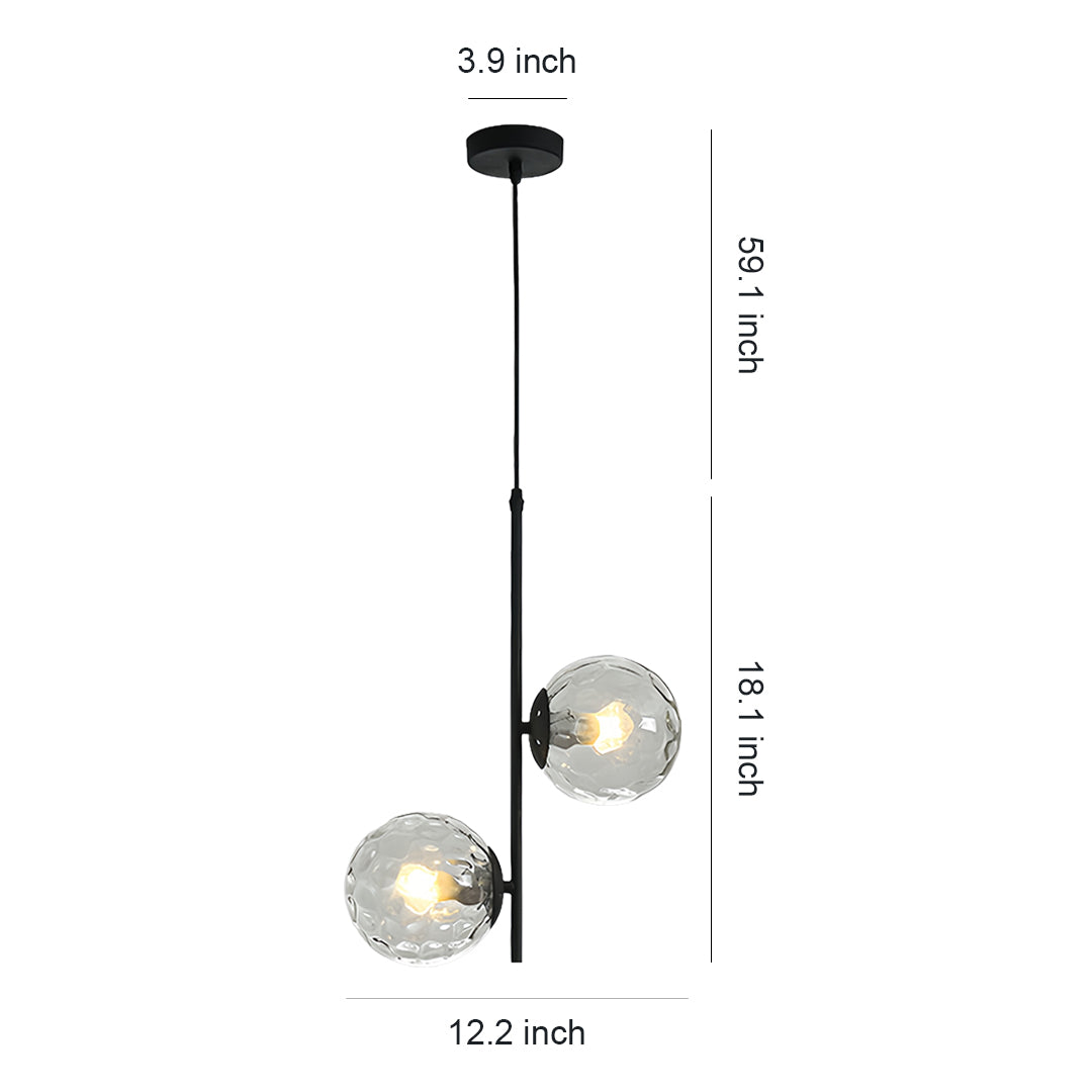 WINTHROP DOUBLE ORB HANGING LIGHTING