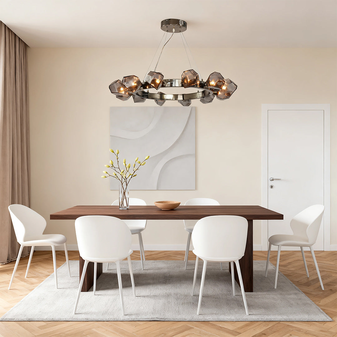 RAVENWOOD GEOMETRIC GLASS CEILING CHANDELIER