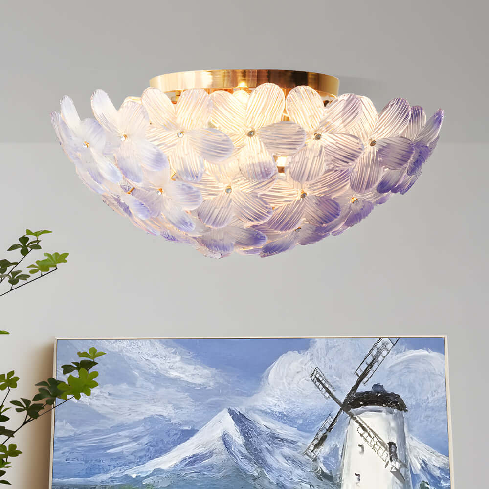 FLORENCE PETAL GLASS CEILING LANTERN
