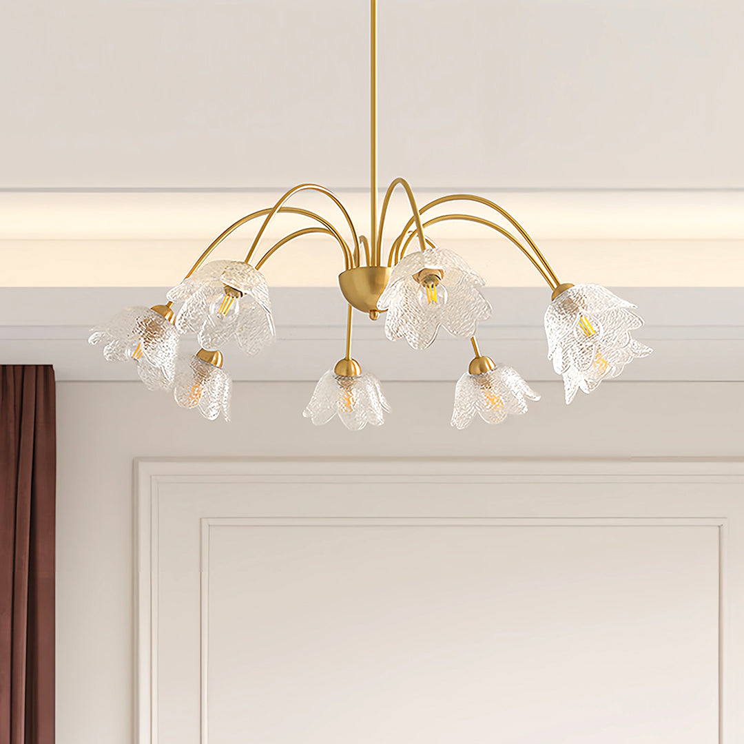 VIOLETTE CRYSTAL BLOOM CEILING LANTERN