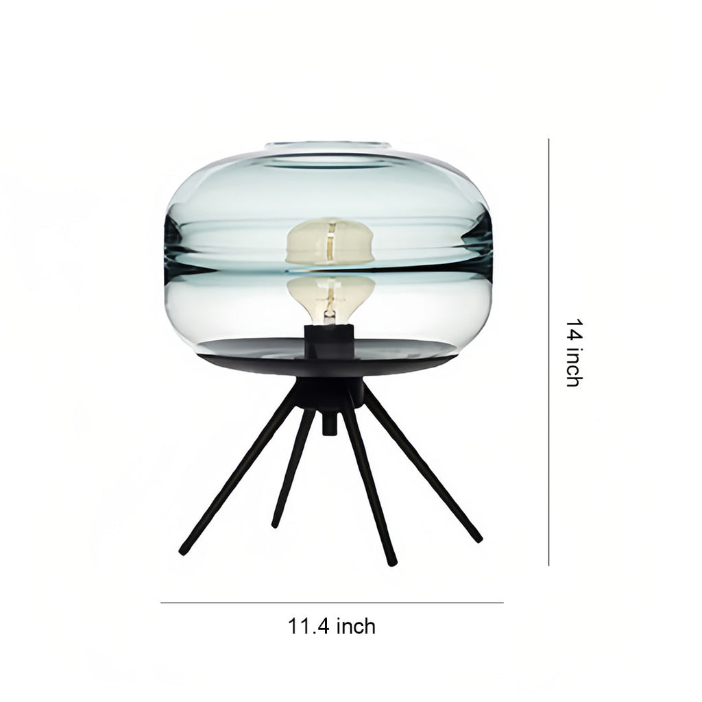 WINTERBOURNE GLAZED GLASS TRIPOD LAMP