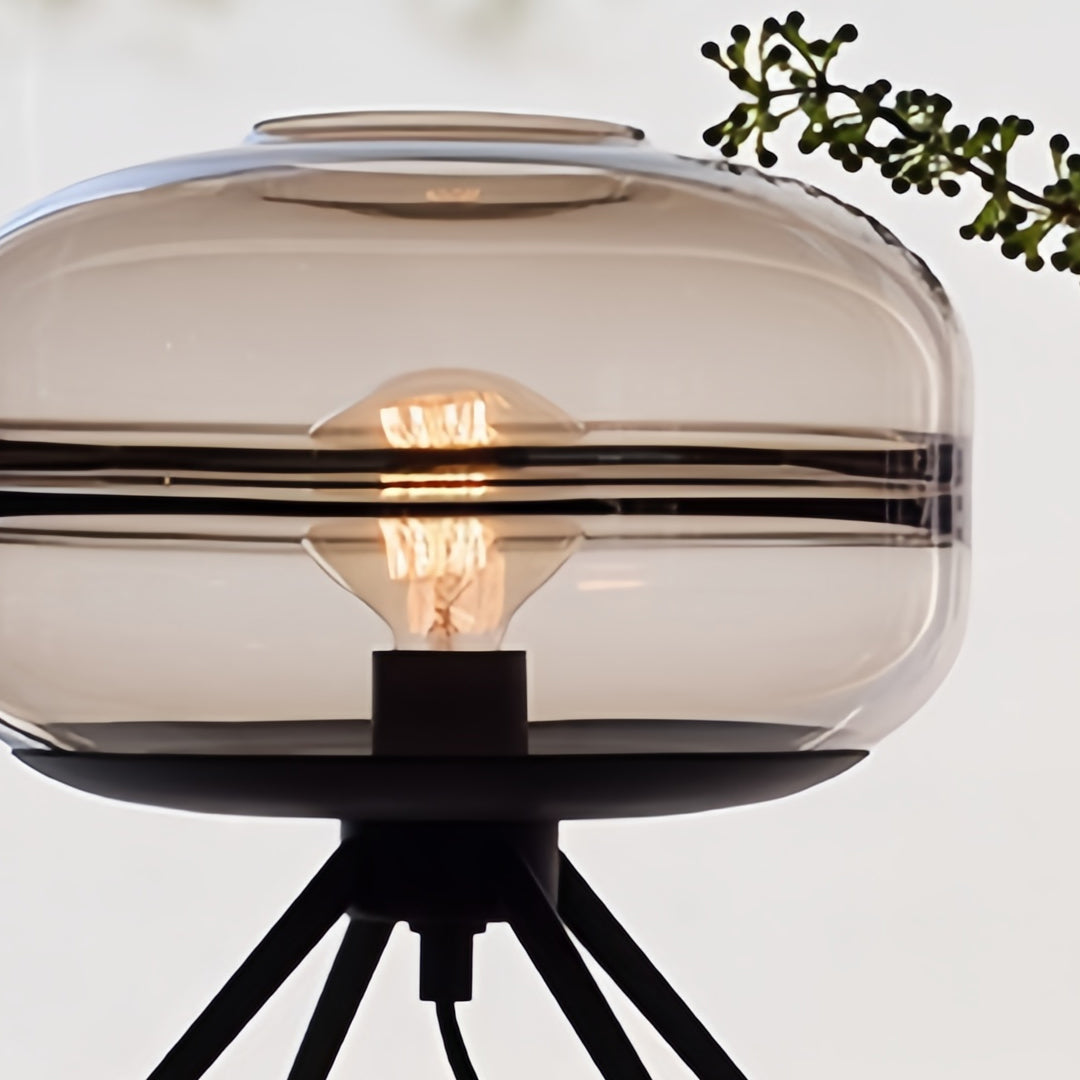 WINTERBOURNE GLAZED GLASS TRIPOD LAMP