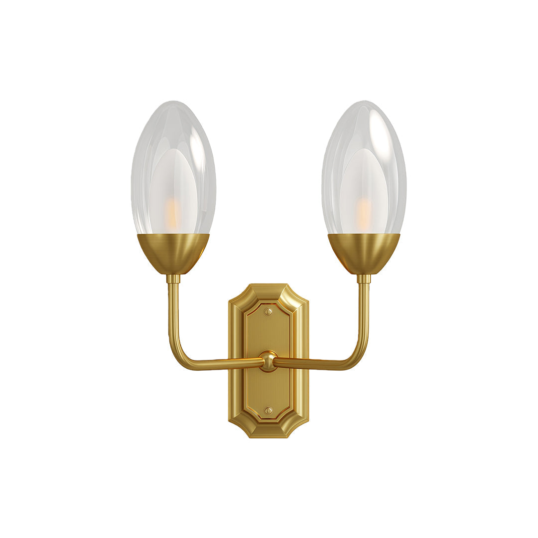 WINTHORPE COPPER TWIN HEAD WALL LANTERN