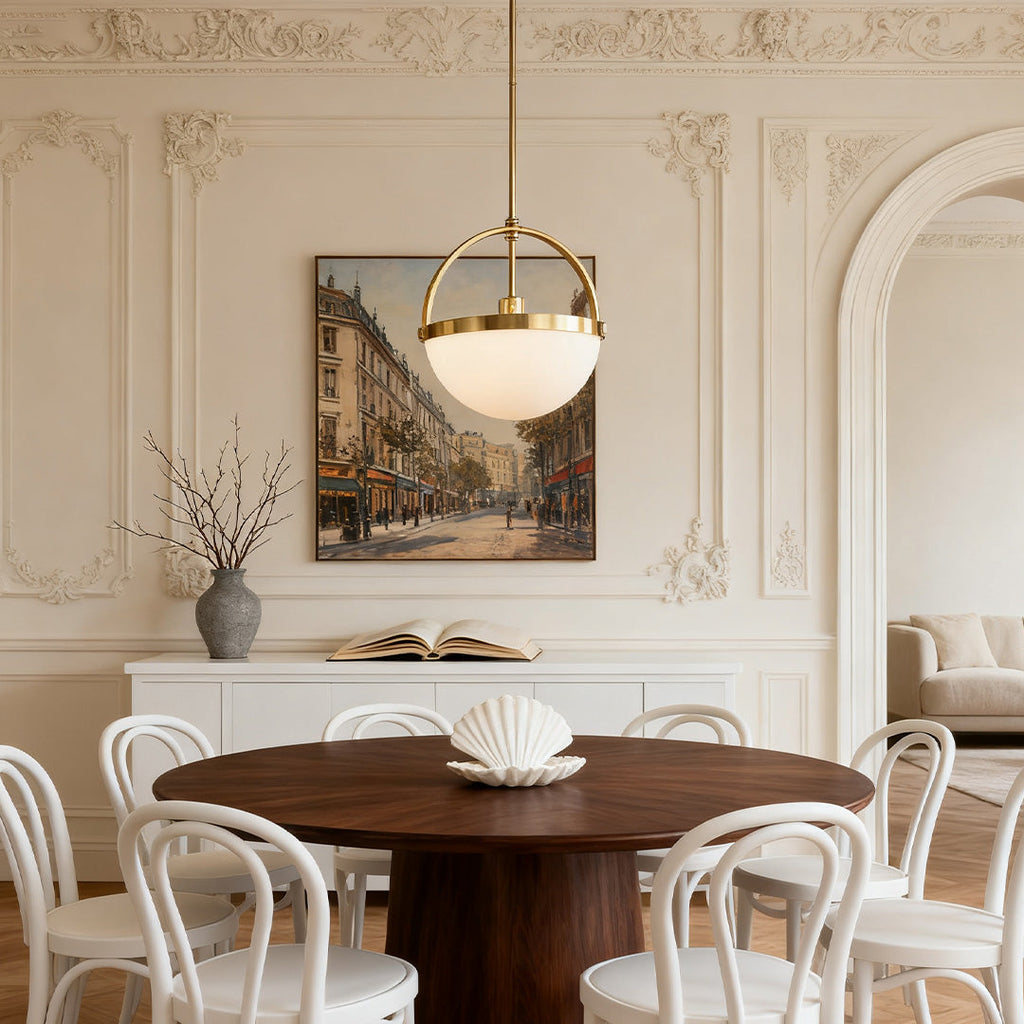 WINTHROP GOLDEN GLOW MINIMALIST PENDANT LIGHT