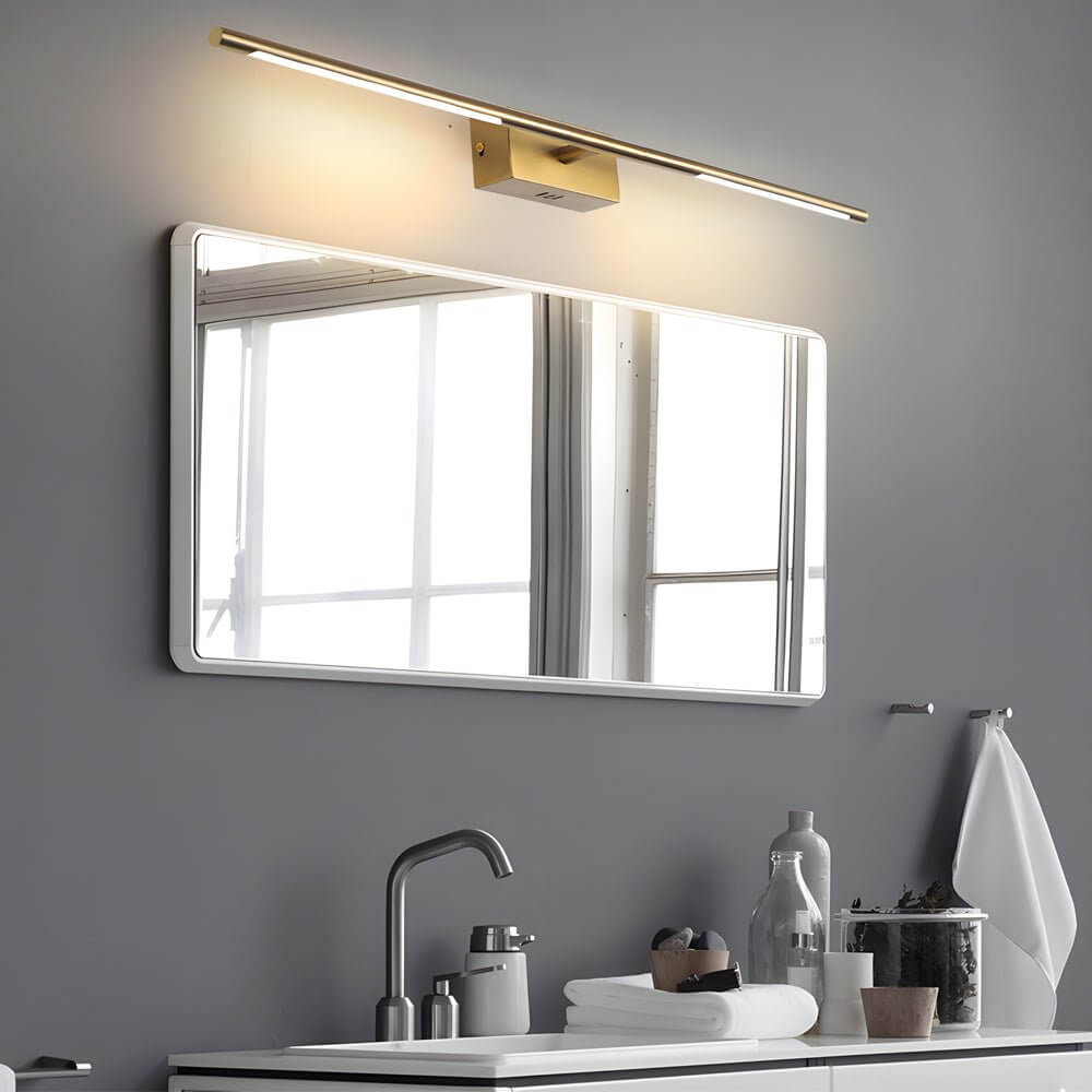WINTHORPE GOLDEN GLOW BATHROOM LIGHTING FIXTURE – 23.6" & 39.4", Dual Warm & Cool Illumination for Contemporary Spaces