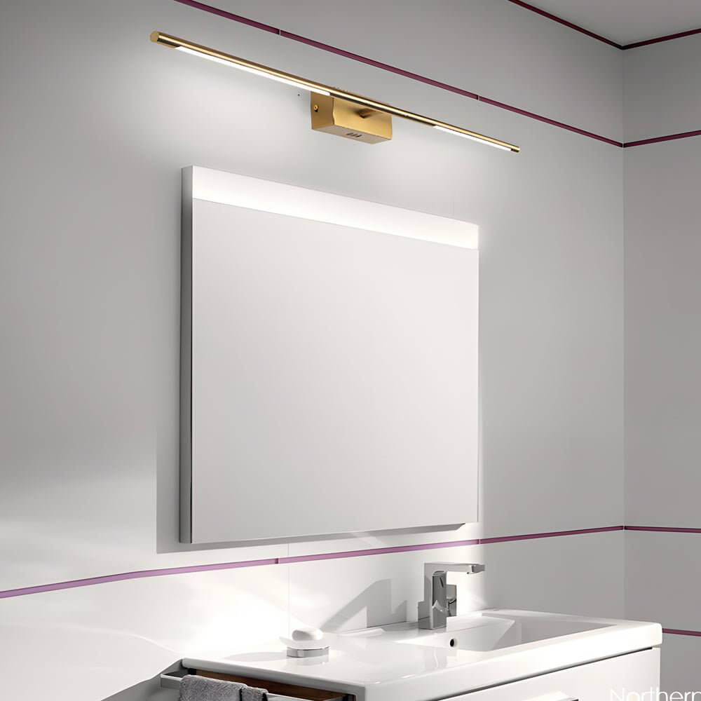WINTHORPE GOLDEN GLOW BATHROOM LIGHTING FIXTURE – 23.6" & 39.4", Dual Warm & Cool Illumination for Contemporary Spaces