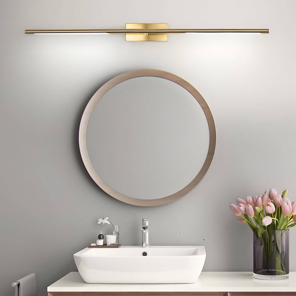 WINTHORPE GOLDEN GLOW BATHROOM LIGHTING FIXTURE – 23.6" & 39.4", Dual Warm & Cool Illumination for Contemporary Spaces