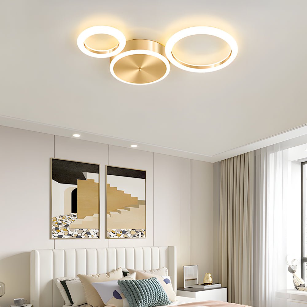 WINTERBOURNE GOLDEN CIRCLE LED CEILING LIGHTING RING