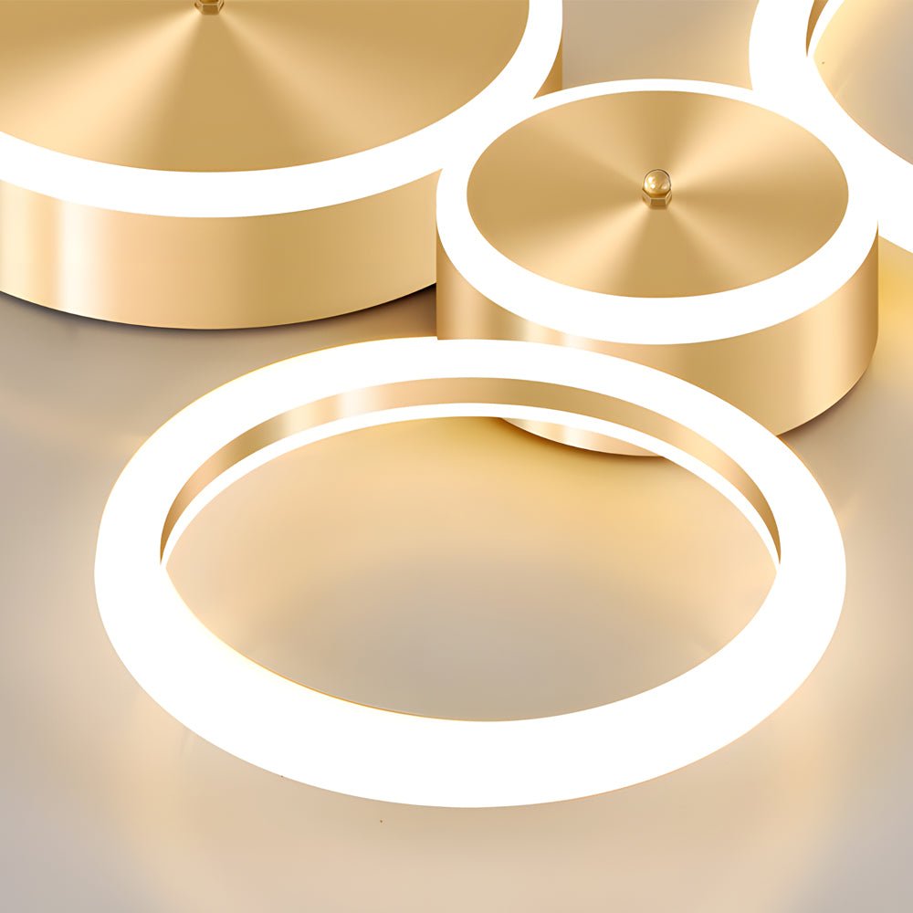 WINTERBOURNE GOLDEN CIRCLE LED CEILING LIGHTING RING