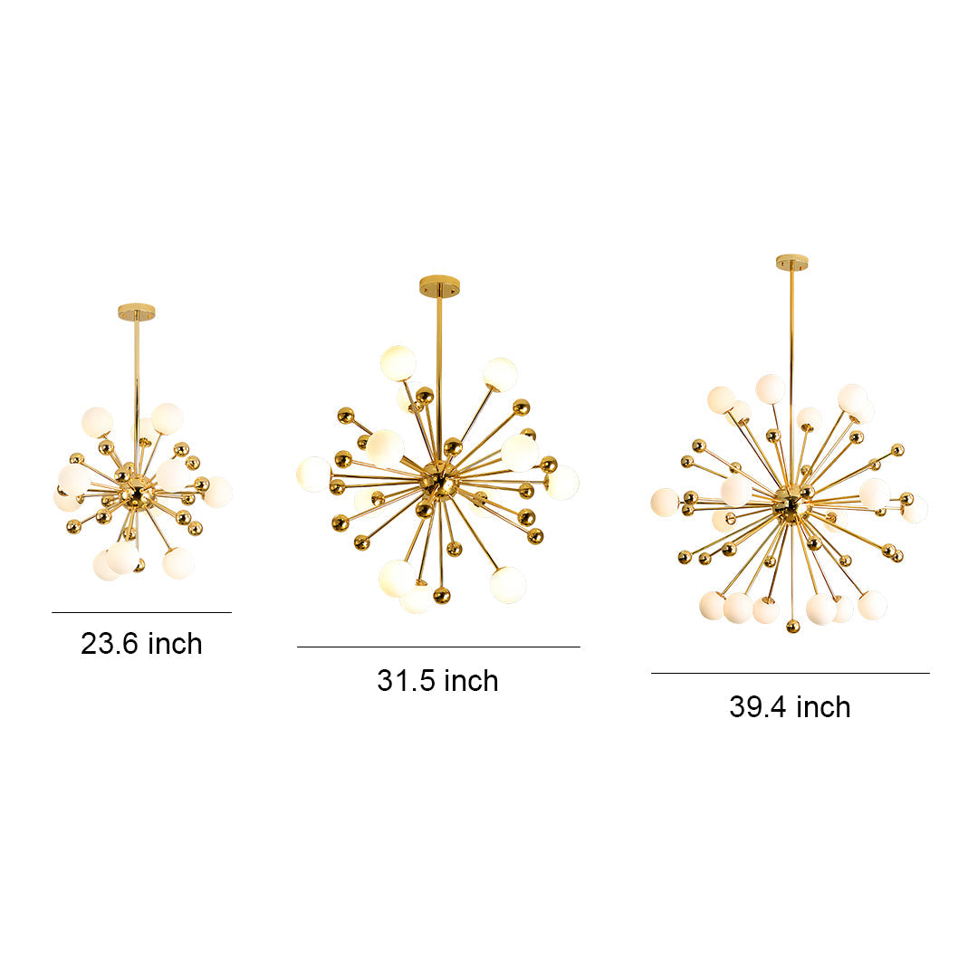 ASTRID AURORA TWELVE-BULB SPUTNIK CEILING LAMP