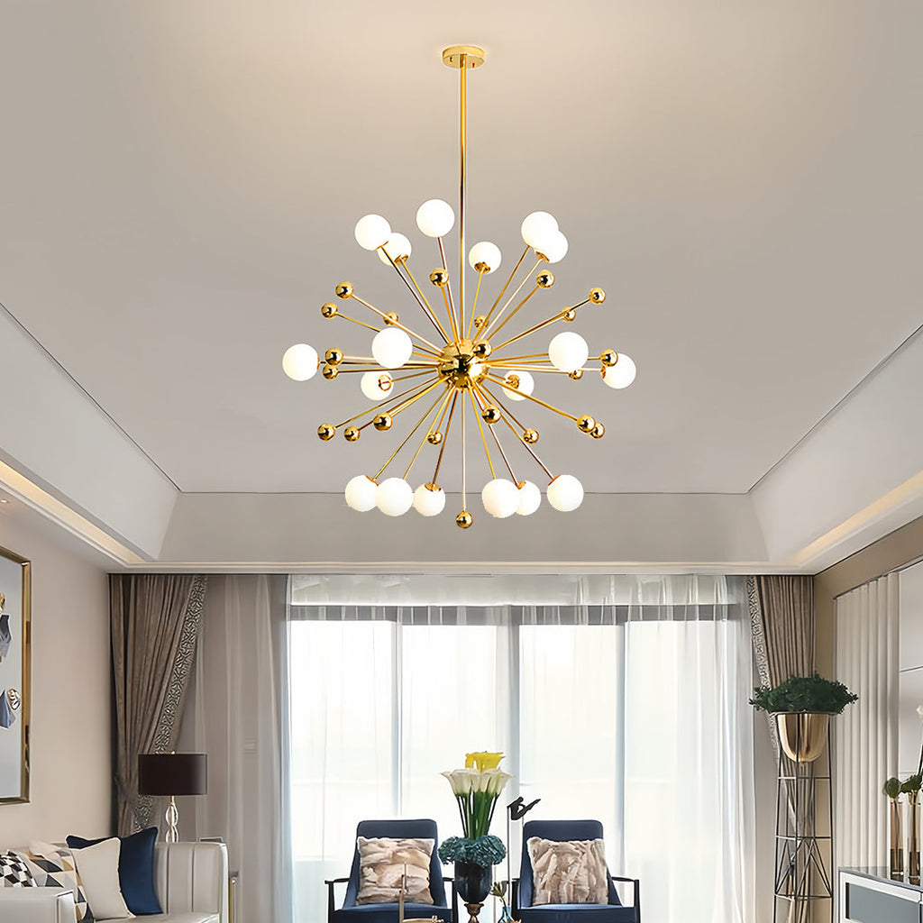 ASTRID AURORA TWELVE-BULB SPUTNIK CEILING LAMP