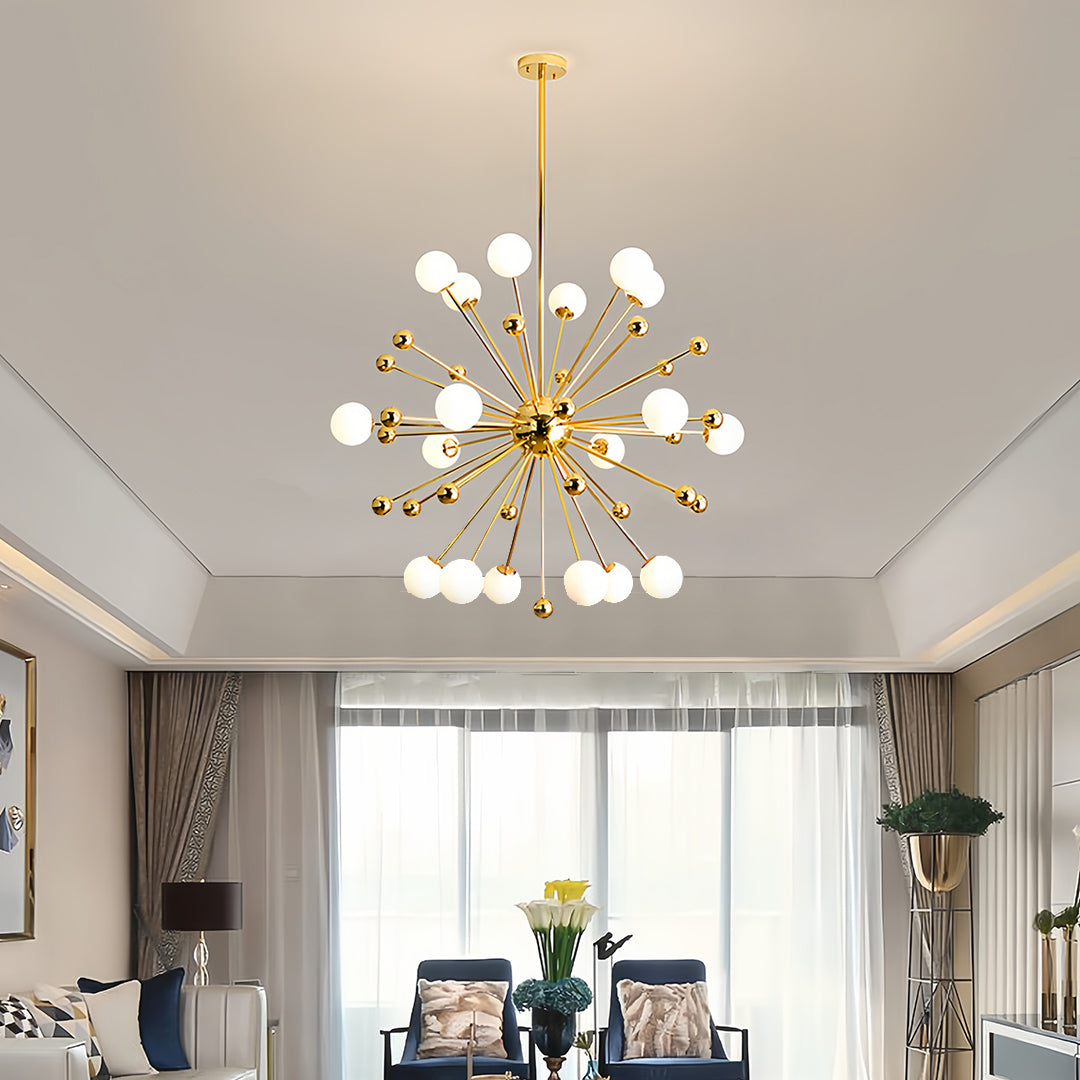 ASTRID AURORA TWELVE-BULB SPUTNIK CEILING LAMP