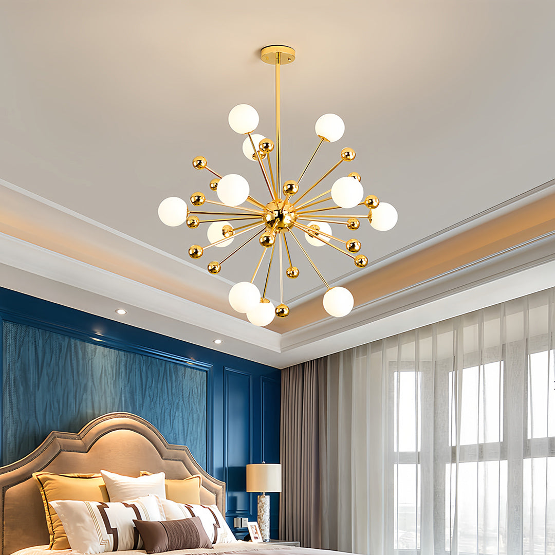 ASTRID AURORA TWELVE-BULB SPUTNIK CEILING LAMP