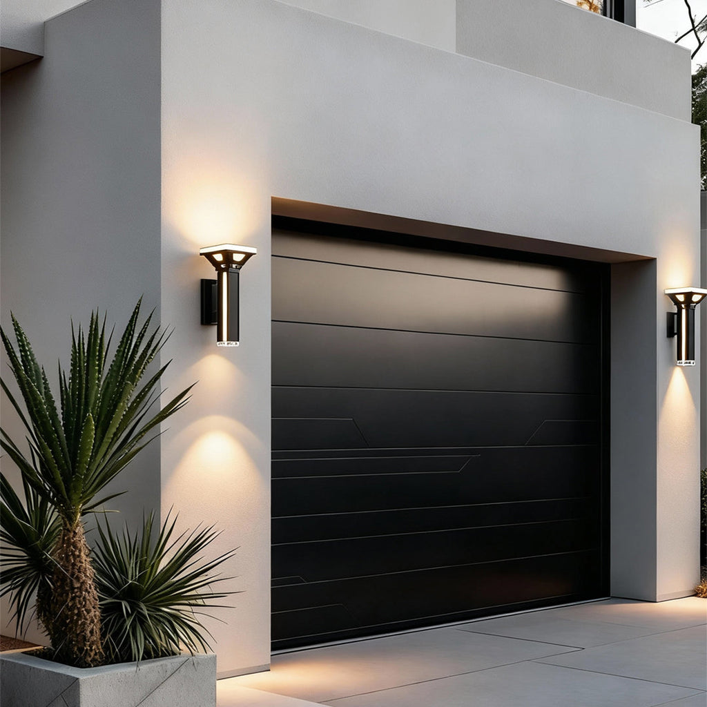 WINDSOR GARDEN COLUMN LIGHTING, WEATHERPROOF ALUMINUM LED LANTERN