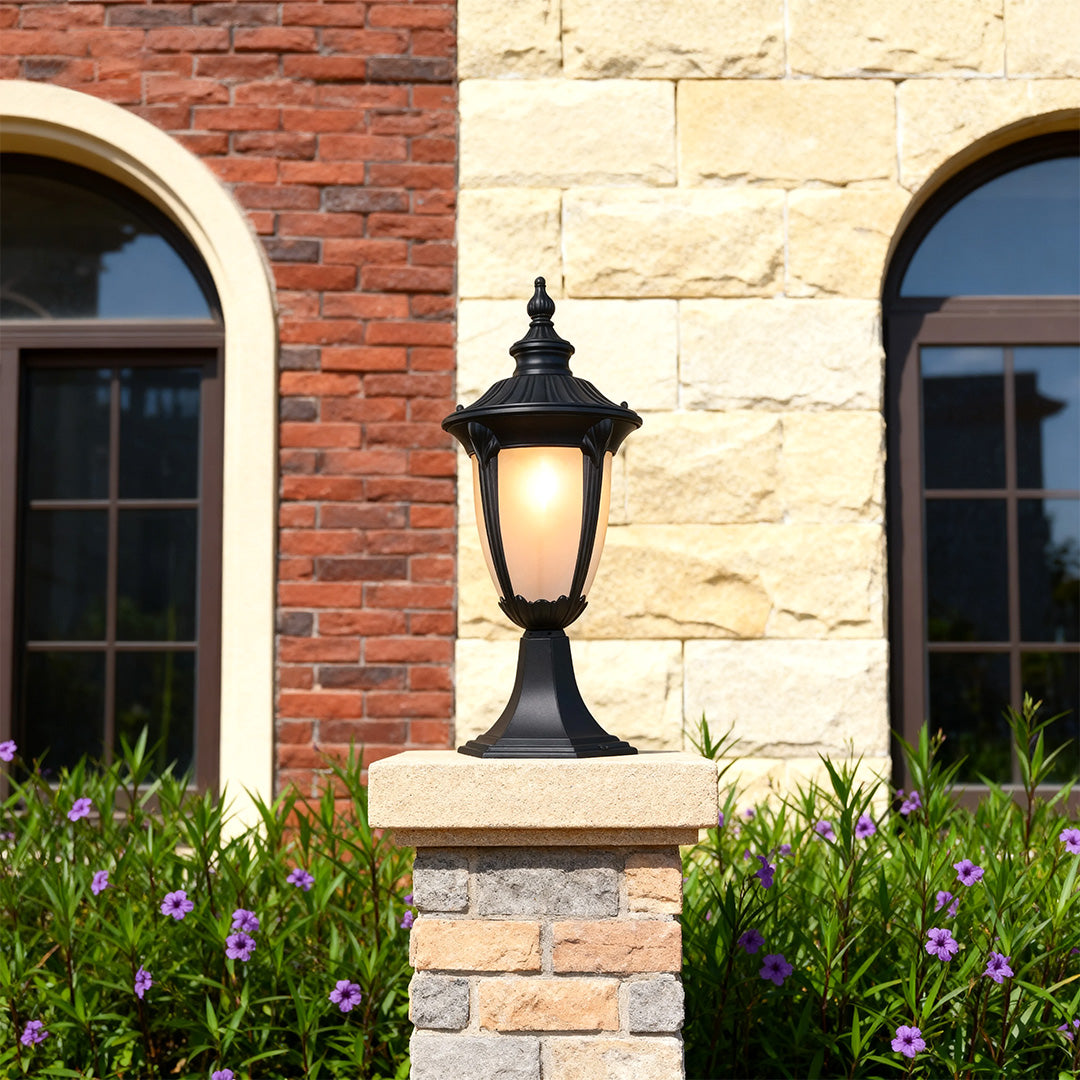 WINTERBOURNE CAST ALUMINUM OUTDOOR PILLAR LANTERN