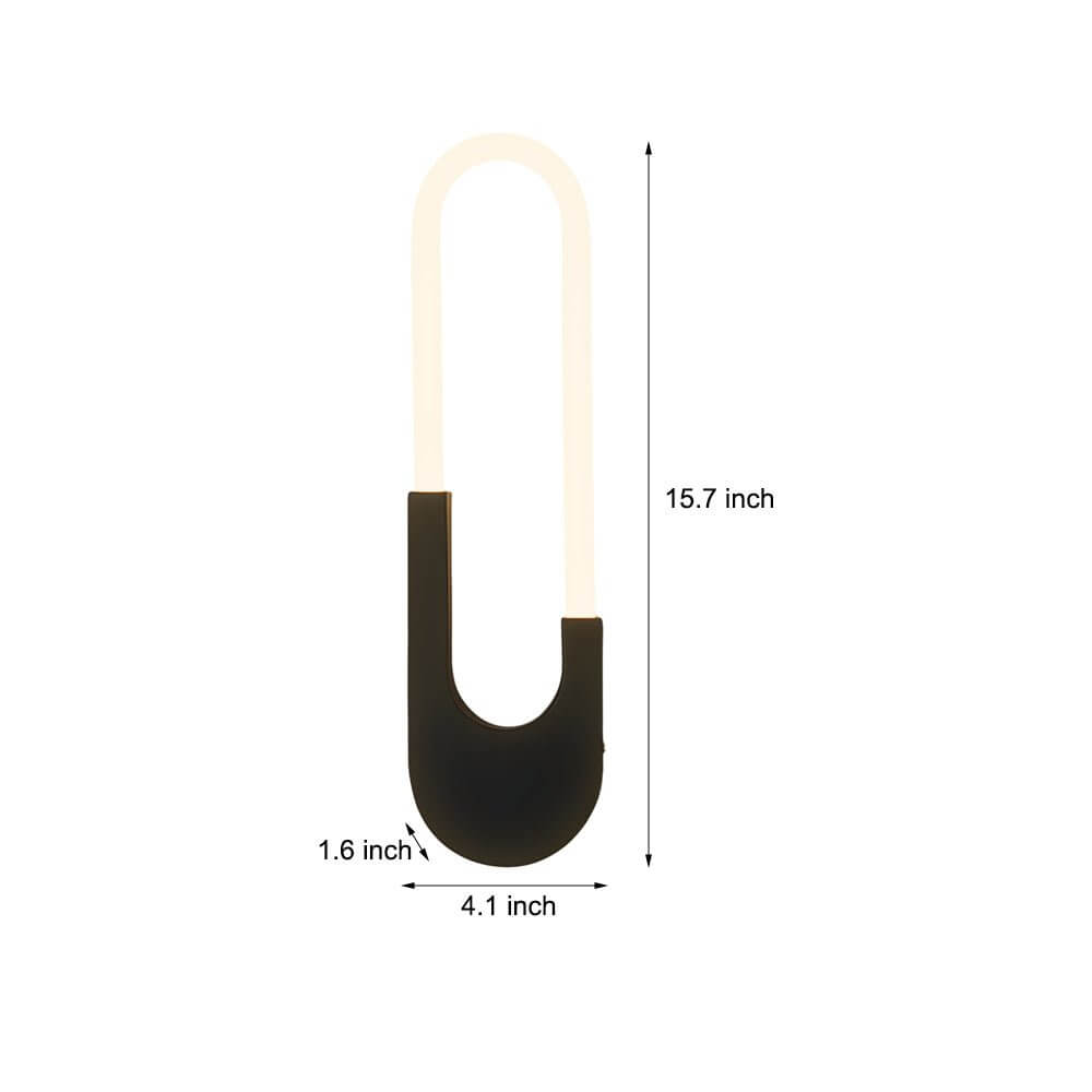 FENWICK BLACK OVAL LED WALL LANTERN - 16'' HEIGHT