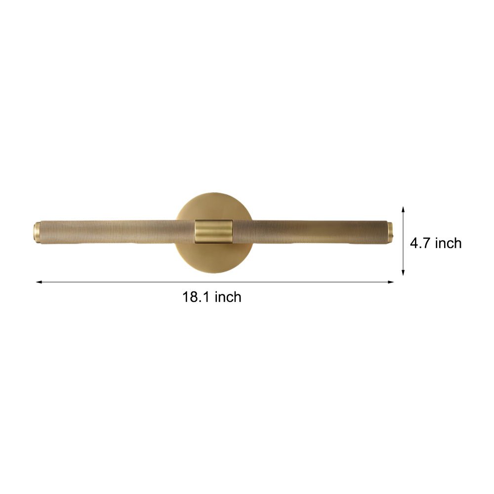 WINDSOR KNURL LED BATHROOM WALL LIGHT WITH TILTING HEAD