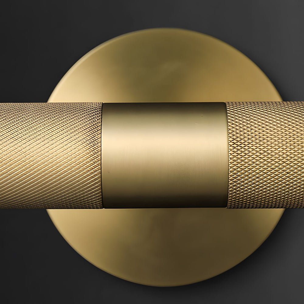 WINDSOR KNURL LED BATHROOM WALL LIGHT WITH TILTING HEAD