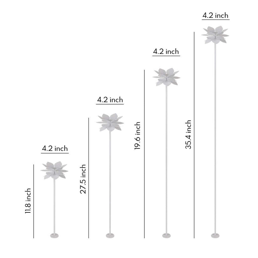 WINTHROP GARDEN BLOOM LED LIGHTS IN WHITE, WEATHER-RESISTANT FLOWER DESIGN
