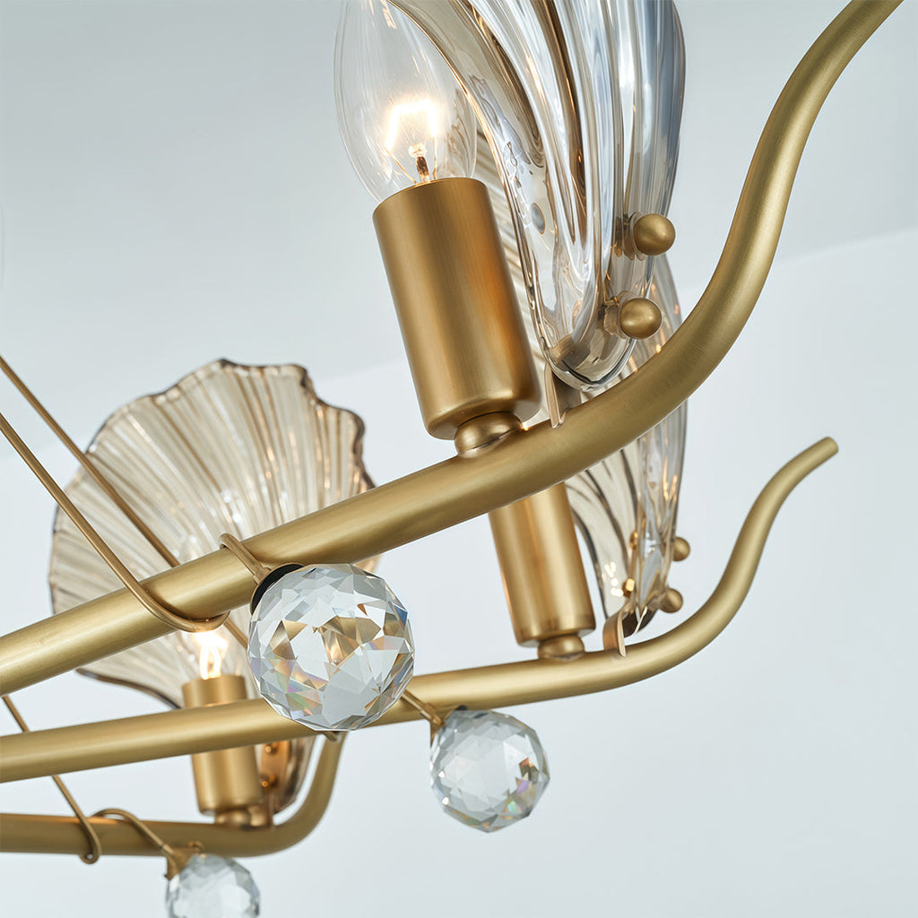 MERIDIAN COPPER SHELL CEILING LUMINAIRE