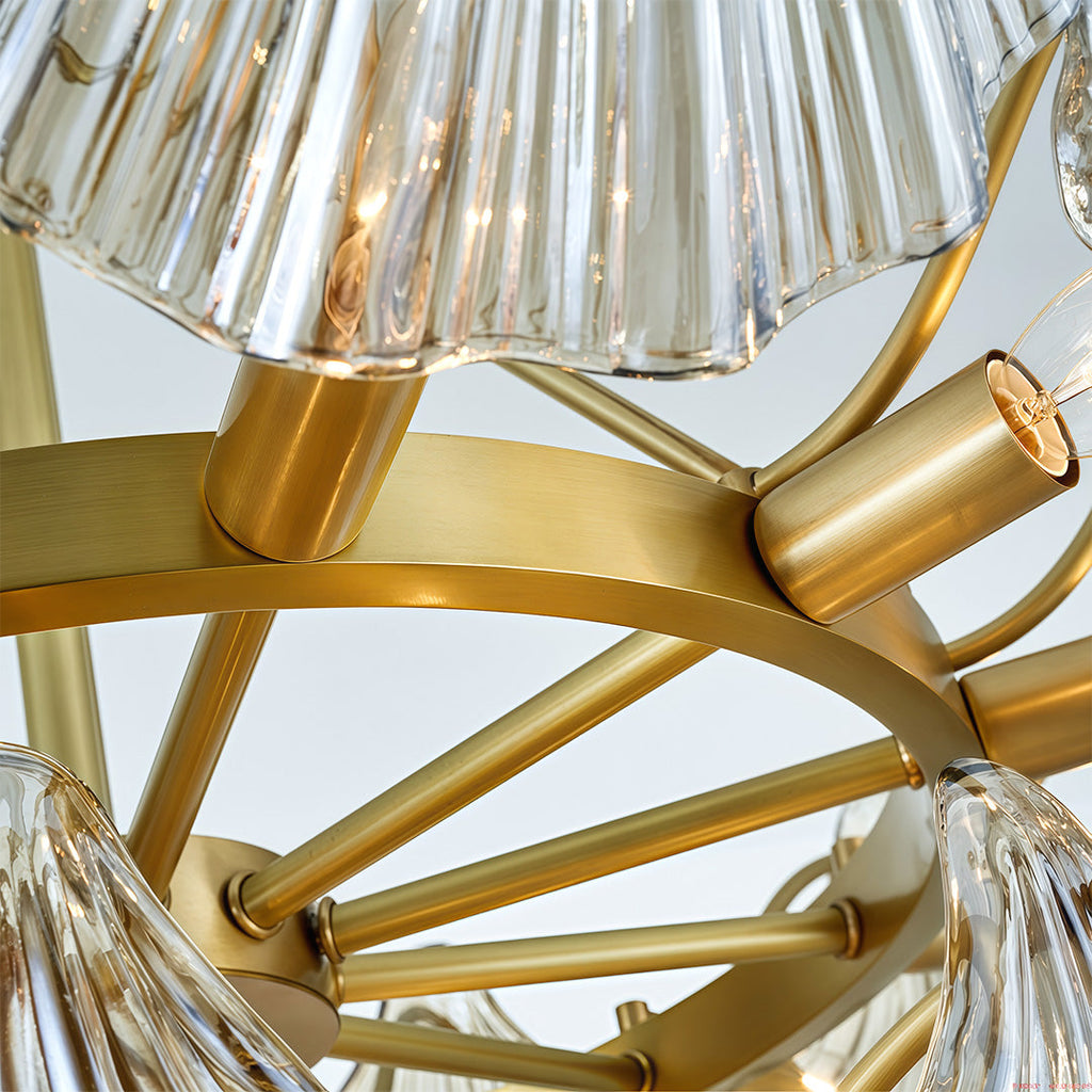 WINDSOR COPPER GLASS GRAND CEILING LANTERN