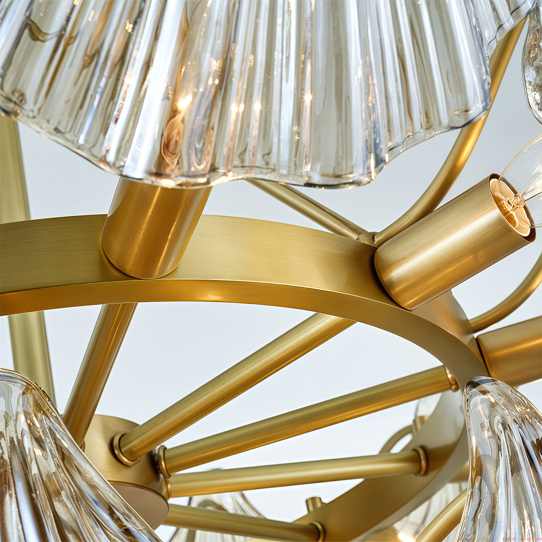 WINDSOR COPPER GLASS GRAND CEILING LANTERN